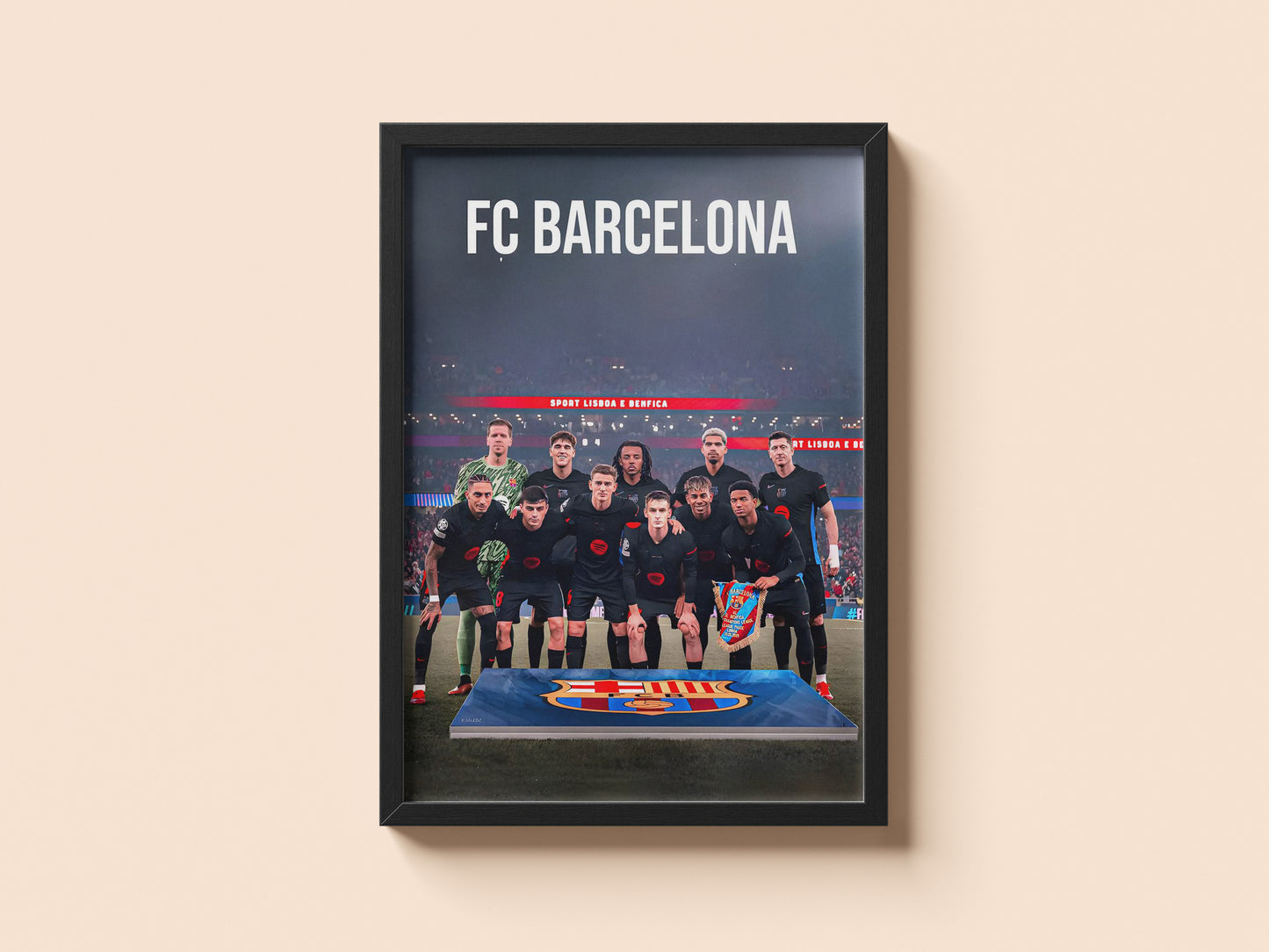 BARCELONA SQUAD POSTER