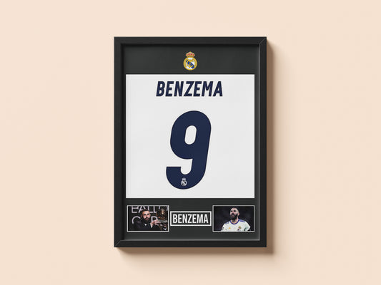 BENZEMA SHIRT POSTER