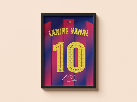 LAMINE YAMAL SIGNED POSTER