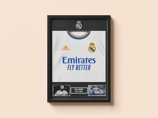 REAL MADRID 2022 SHIRT POSTER