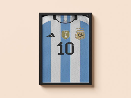 MESSI ARGENTINA SHIRT POSTER